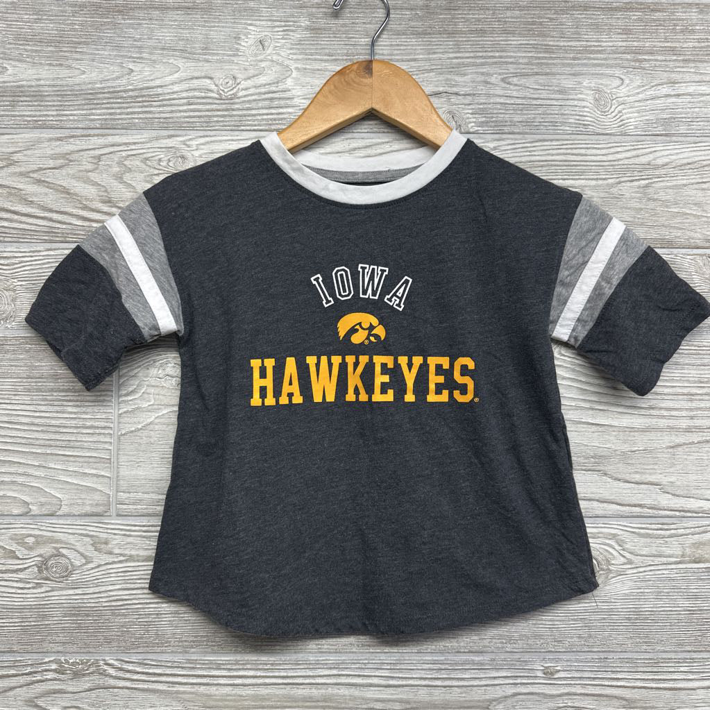 Shirt IA Hawkeyes Stripe Sleeves 6-6X