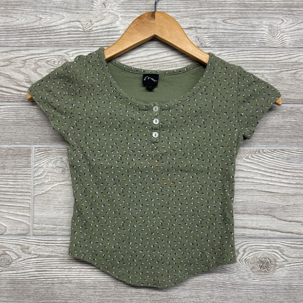 Ribbed Henley Shirt Flowers 8