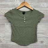 Ribbed Henley Shirt Flowers 8