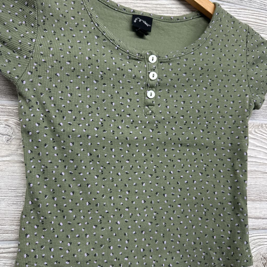 Ribbed Henley Shirt Flowers 8