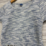 Ribbed Knit Shirt Lettuce Trim Side Bows 8