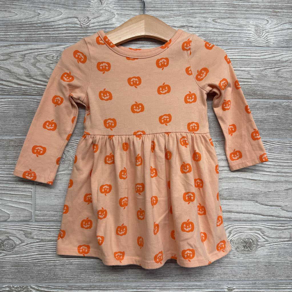 LS Dress Pumpkins 18M