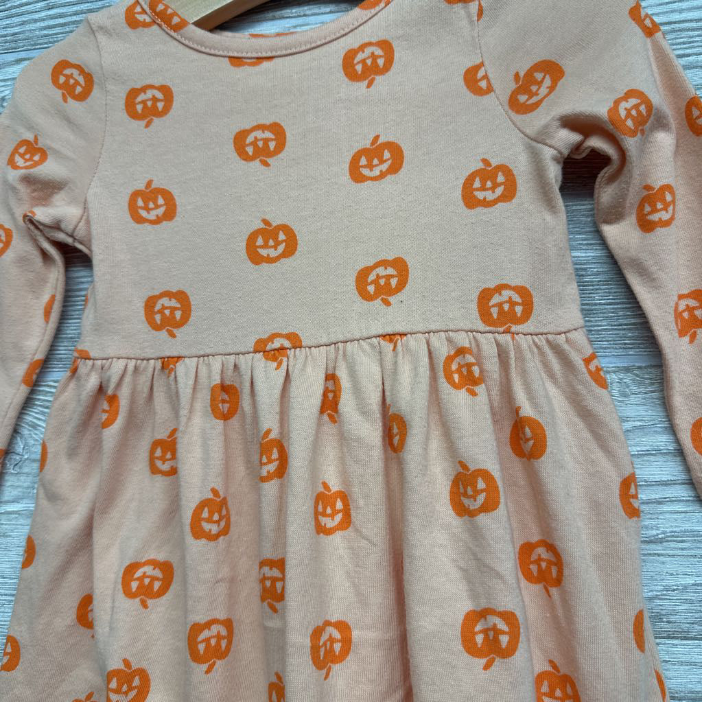 LS Dress Pumpkins 18M