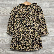 LS Sweatshirt Dress W/ Hood Animal Print 2T