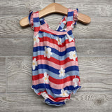 NEW Flutter Strap Tank Romper Flowers 6-12M