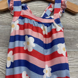 NEW Flutter Strap Tank Romper Flowers 6-12M