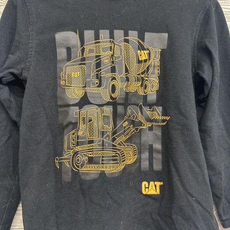 LS Shirt W/ Hood Construction Vehicles 4T