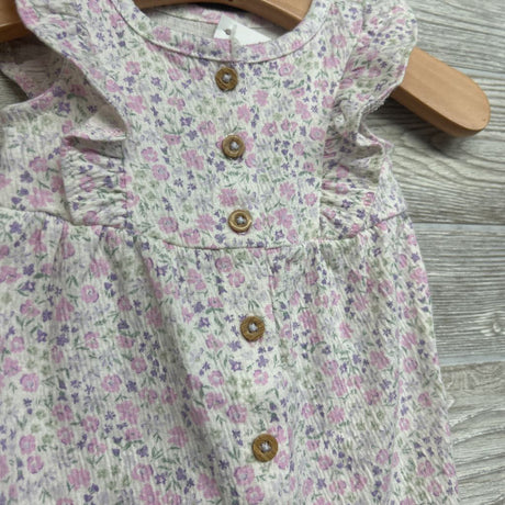 Flutter Sleeve Outfit Flowers NB