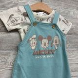 Shortalls & Shirt Mickey & Friends 3-6M