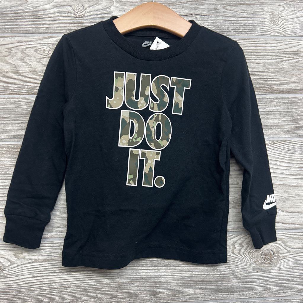 LS Shirt Camo Just Do It 3t