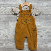 Corduroy Overalls & Shirt Winnie The Pooh 12M