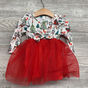 Tutu LS Dress Christmas Tree Dress 9-12M