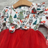 Tutu LS Dress Christmas Tree Dress 9-12M
