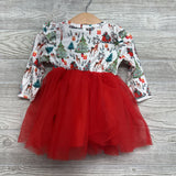 Tutu LS Dress Christmas Tree Dress 9-12M