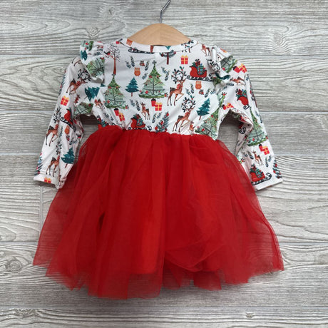 Tutu LS Dress Christmas Tree Dress 9-12M