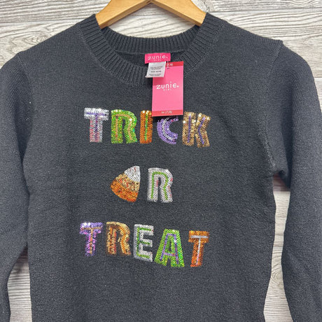 NEW Sweater Sequin Trick Or Treat 7-8