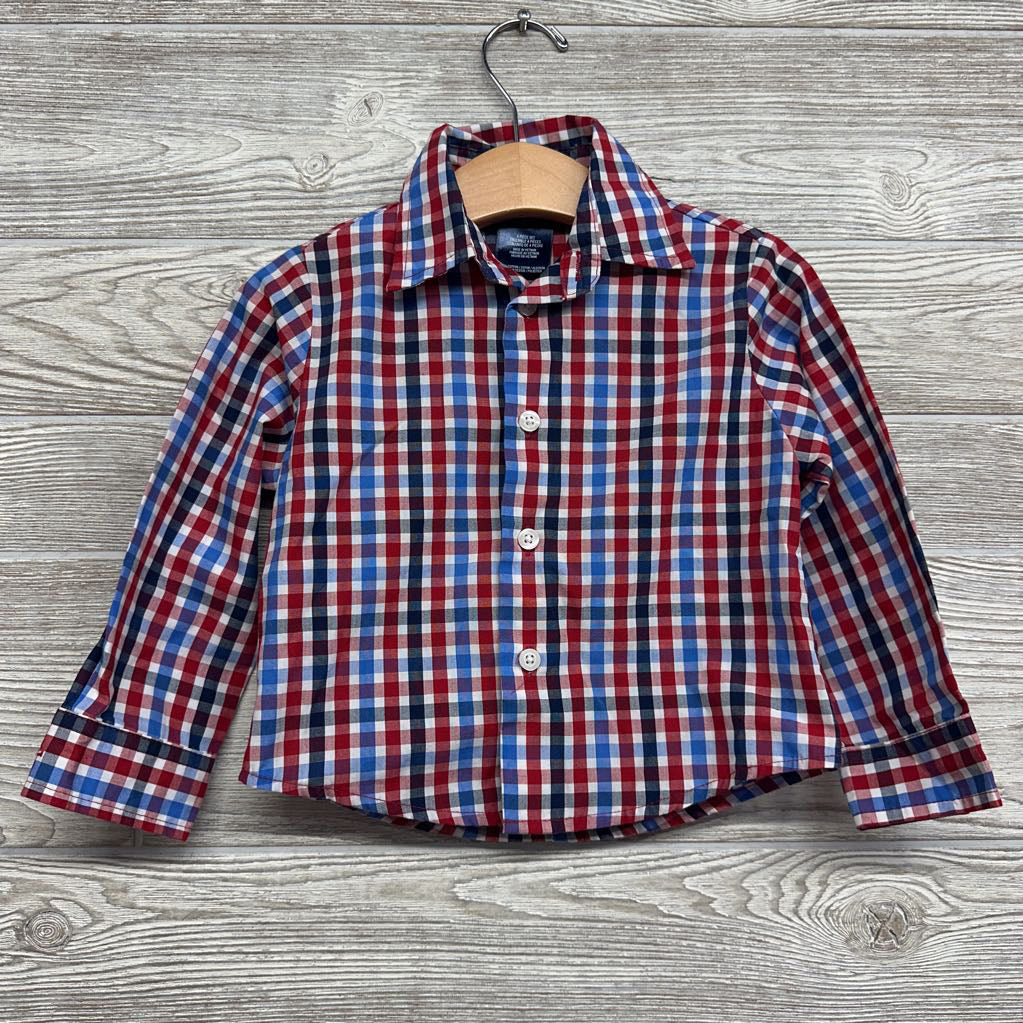 Gingham Button Up Shirt 2t