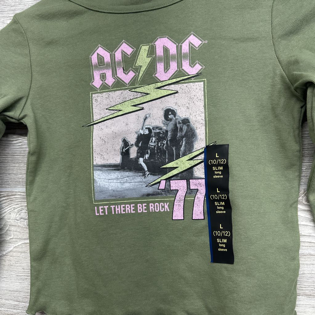 NEW Lettuce Trim Shrit AC/DC 10-12