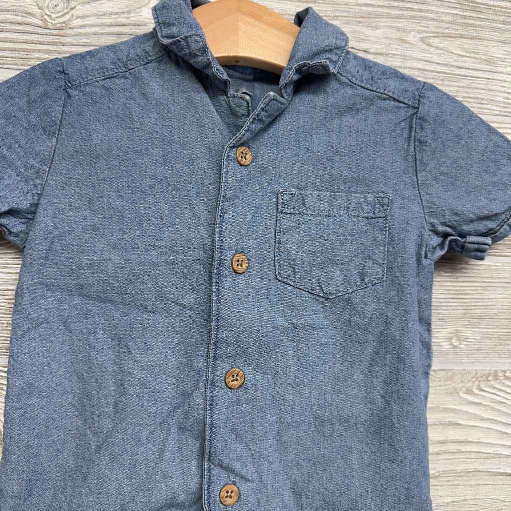 Chambray Button Up Shirt 12M