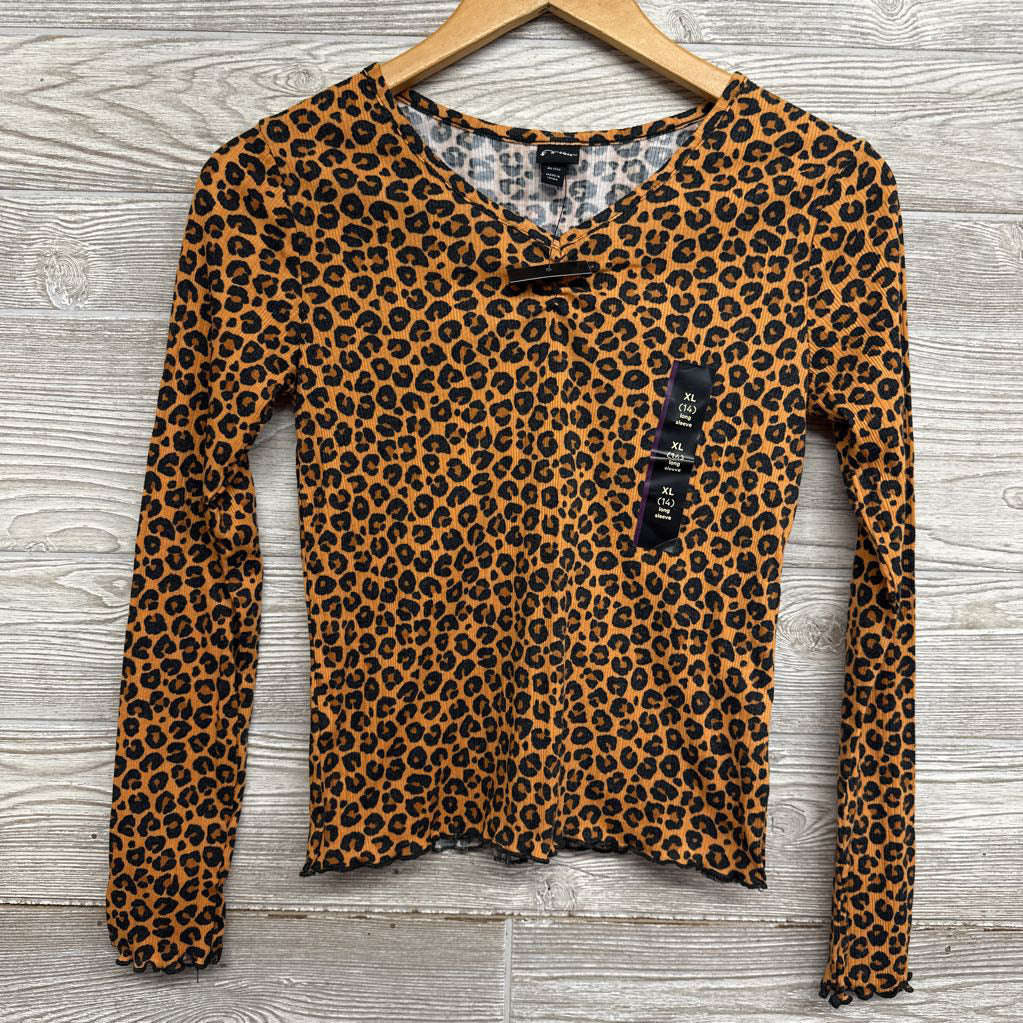 NEW Ribbed LS Shirt Animal Print 14