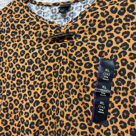 NEW Ribbed LS Shirt Animal Print 14