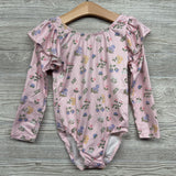 Flutter Sleeve Romper Flowers 5-6
