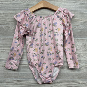 Flutter Sleeve Romper Flowers 5-6