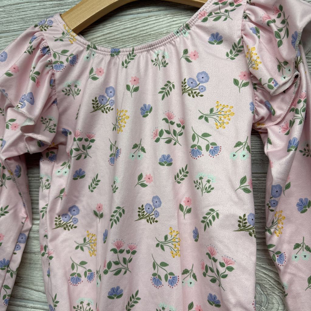 Flutter Sleeve Romper Flowers 5-6