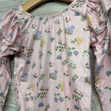 Flutter Sleeve Romper Flowers 5-6