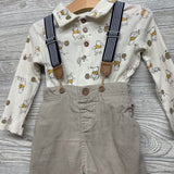 Ribbed Shirt & Suspender Pants Winnie The Pooh 18M