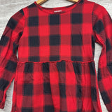 LS Buffalo Plaid Dress 10-12