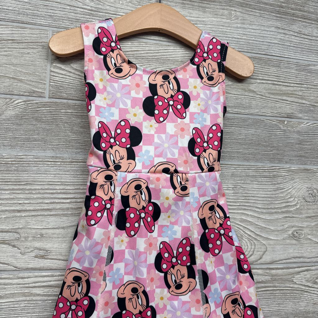 Dress Minnie Mouse & Flowers 2t