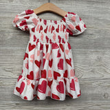 Smocked Dress Hearts 12-18M