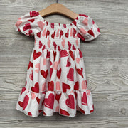 Smocked Dress Hearts 12-18M