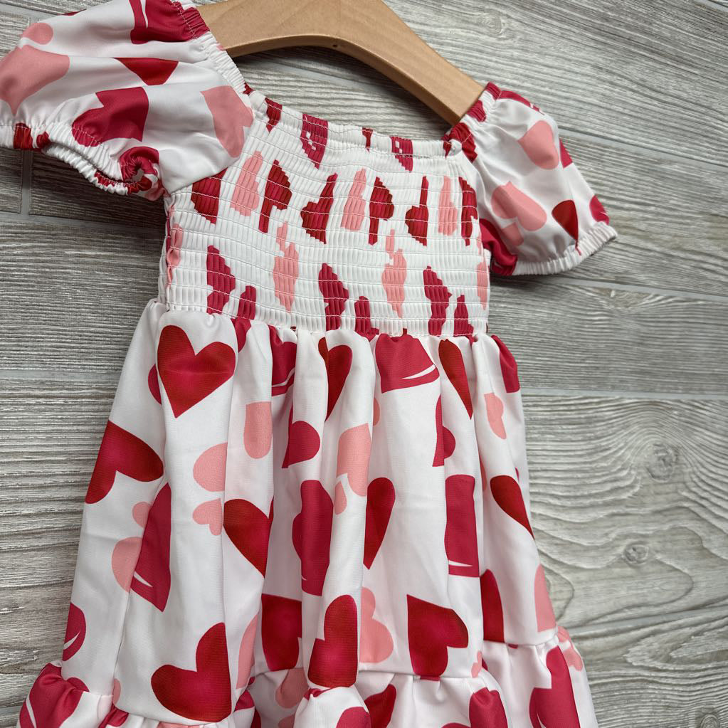 Smocked Dress Hearts 12-18M