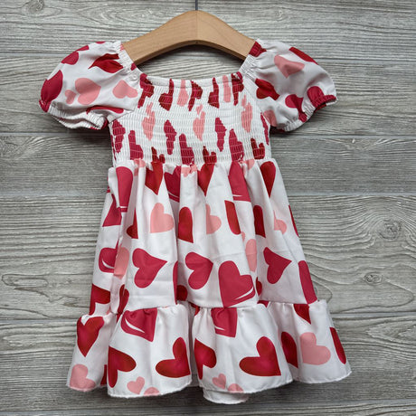 Smocked Dress Hearts 12-18M