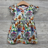 Flutter Sleeve Dress Characters 12-18M