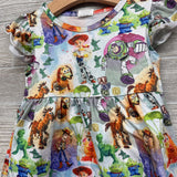 Flutter Sleeve Dress Characters 12-18M