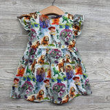 Flutter Sleeve Dress Characters 12-18M