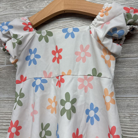 Cap Sleeve Dress Flowers 12-18M