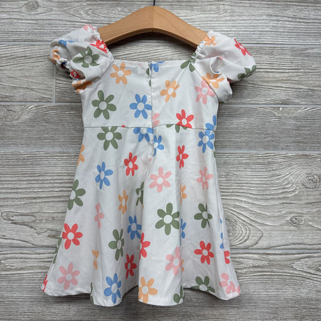 Cap Sleeve Dress Flowers 12-18M