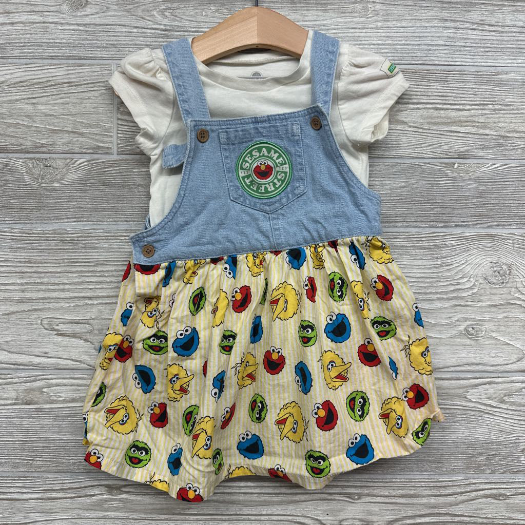 Denim Jumper Character Skirt 2t