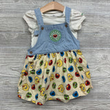Denim Jumper Character Skirt 2t