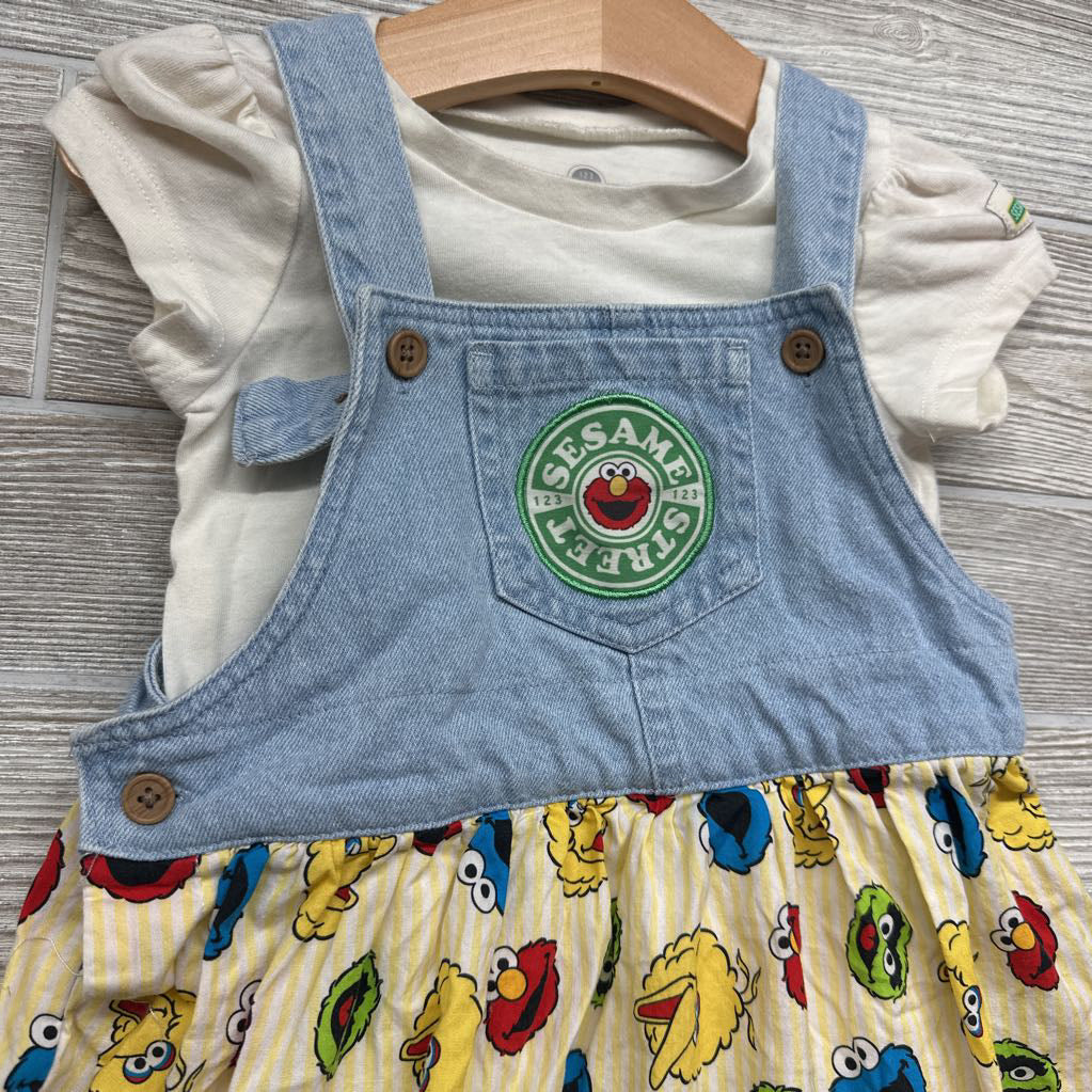 Denim Jumper Character Skirt 2t