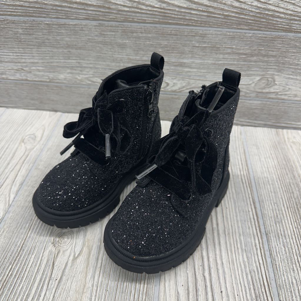 Glitter Combat Boots 7c