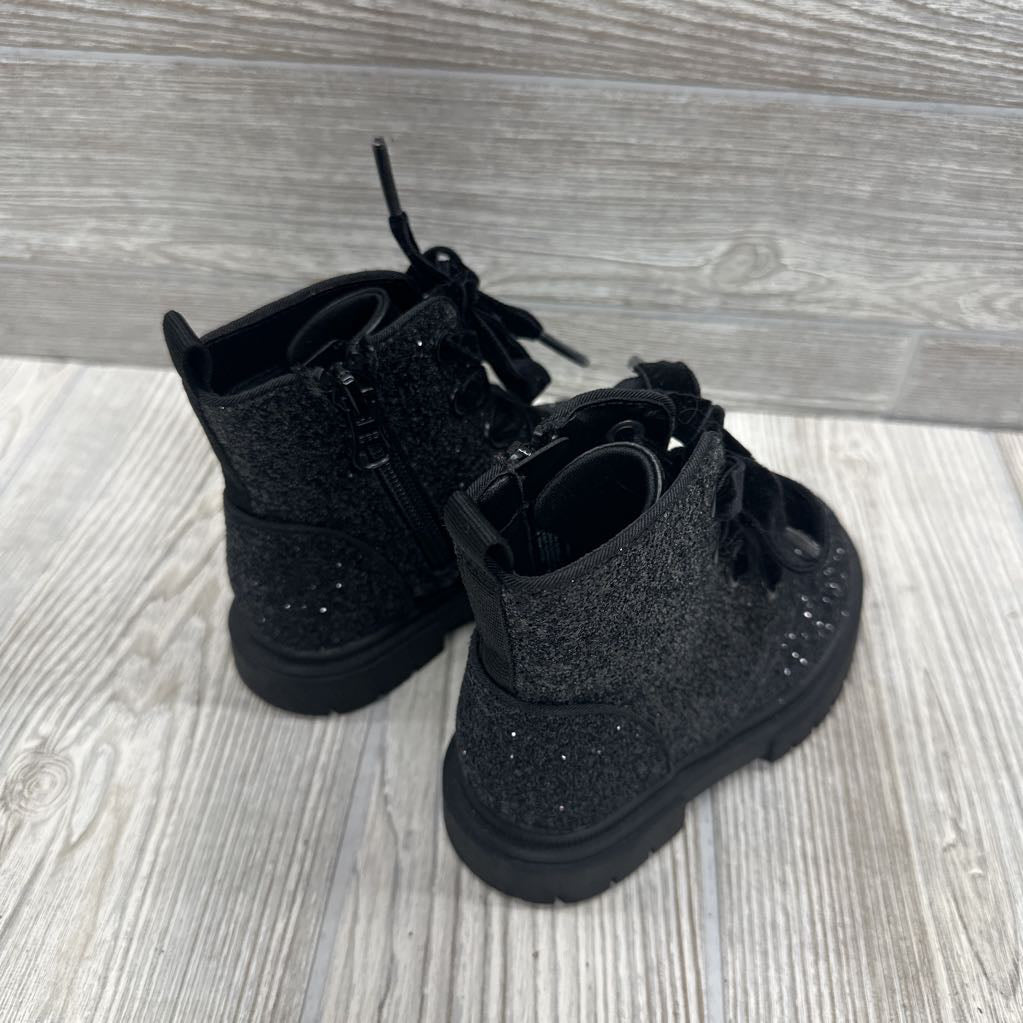 Glitter Combat Boots 7c