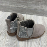 Side Zip Ankle Boots Glitter Heel 7c