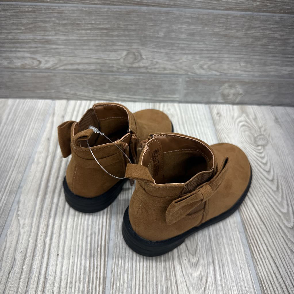 Side Zip Ankle Boots Bows 7c