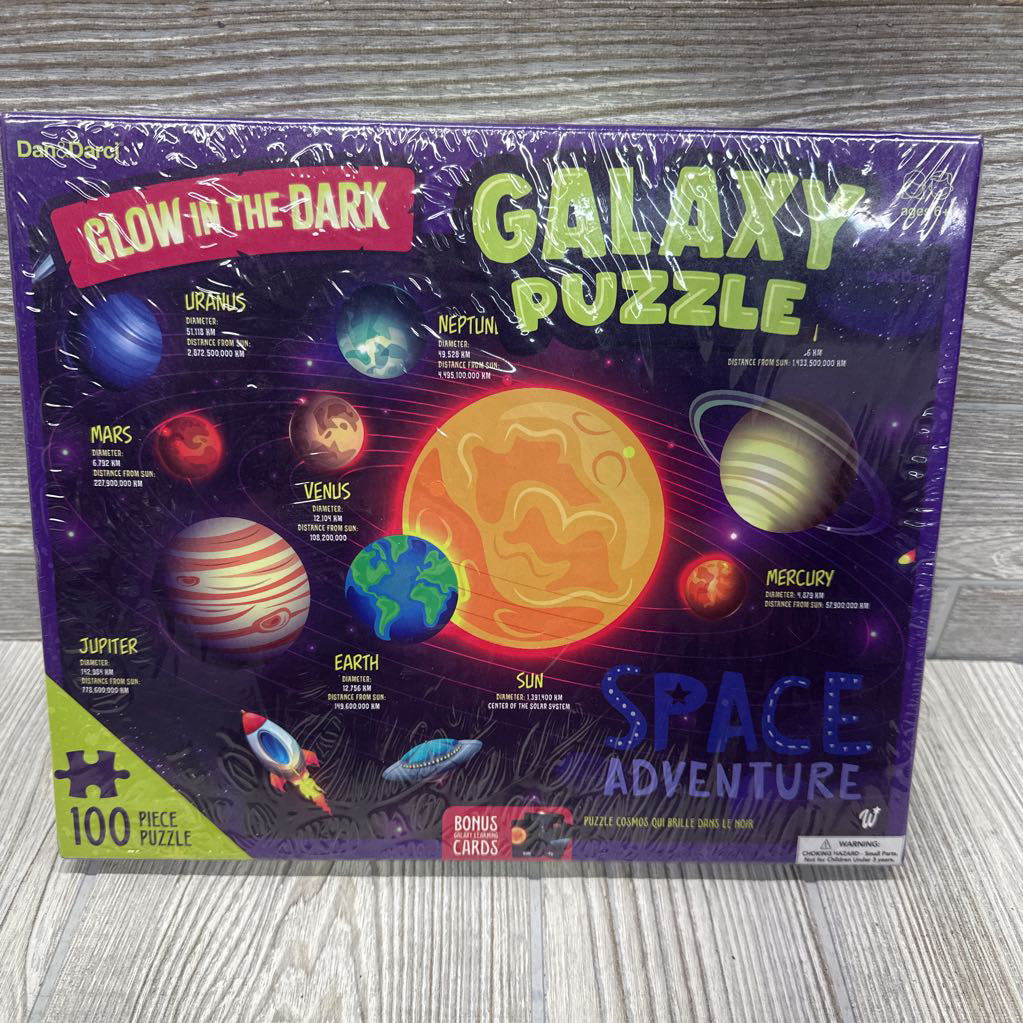 NEW Glow In The Dark Galaxy Puzzle