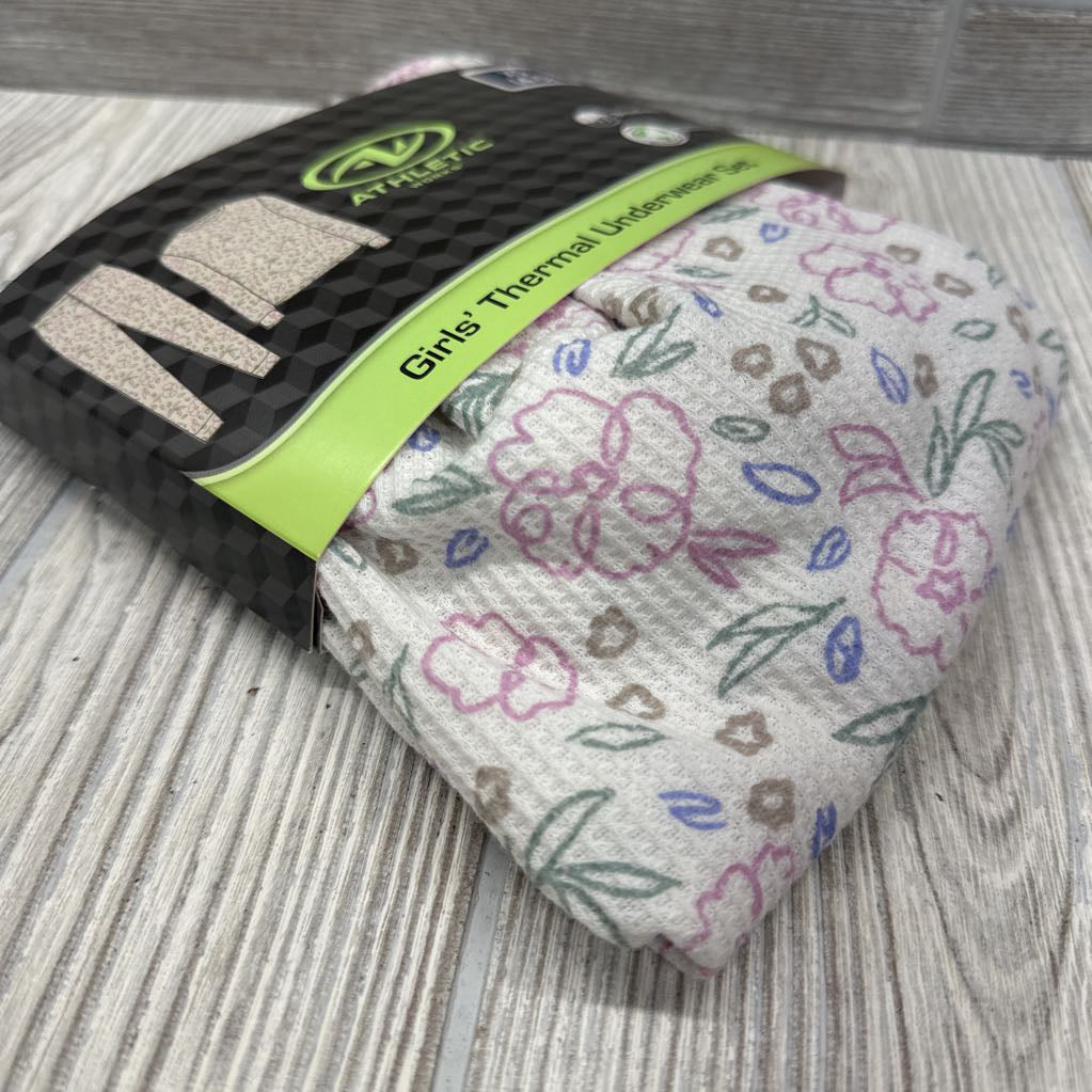 NEW 2 Pc Waffle Knit Thermal Underwear 4-5